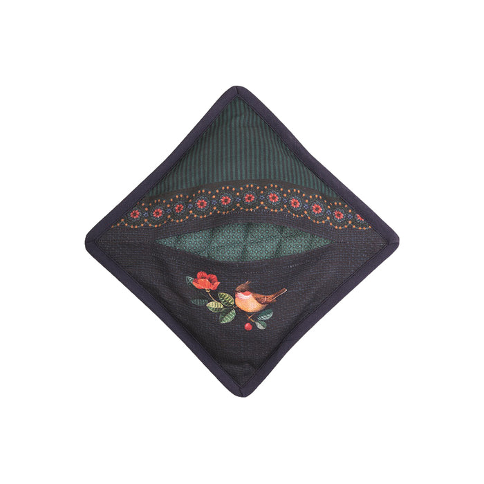 Pip Studio Winter Wonderland Bird Pannenlap - Donkerblauw