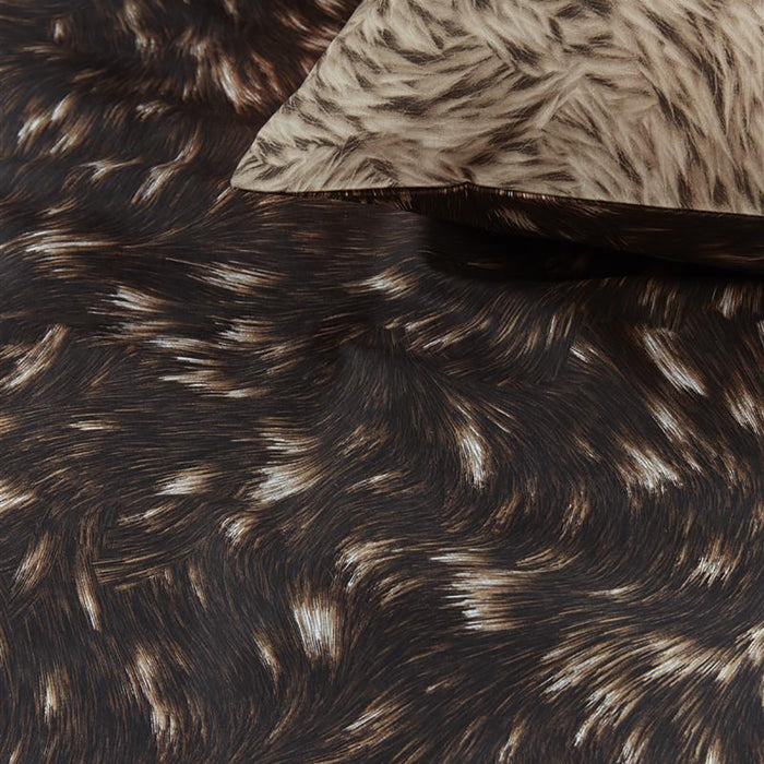 Rivièra Maison Fauxy Fur Dekbedovertrek 240 x 200/220 cm - Bruin