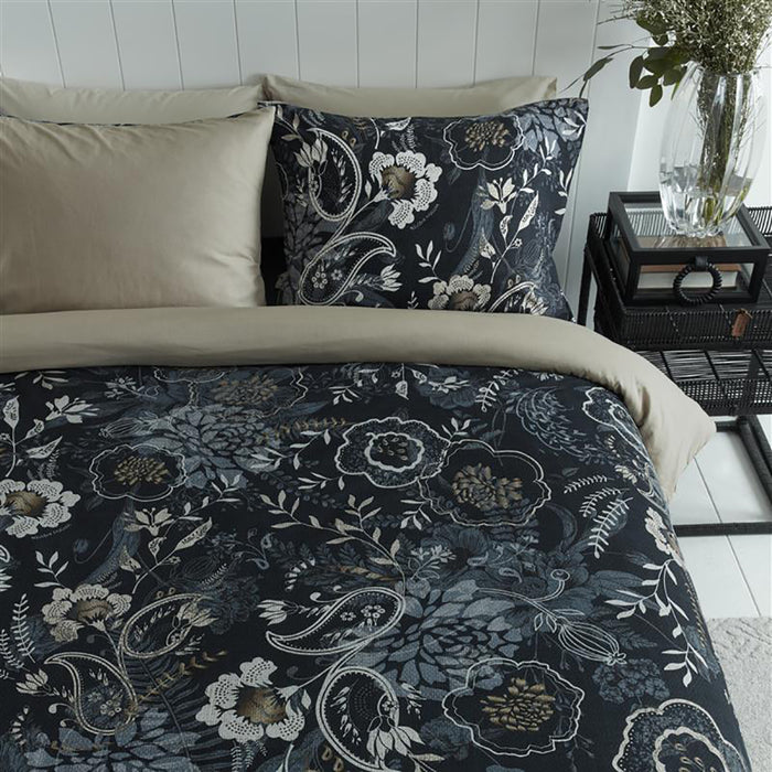 Rivièra Maison Floral Paisley Dekbedovertrek 140 x 200/220 cm - Donkerblauw