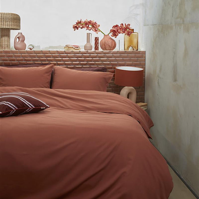 vtwonen Earth Dekbedovertrek 140 x 200/220 cm - Terracotta