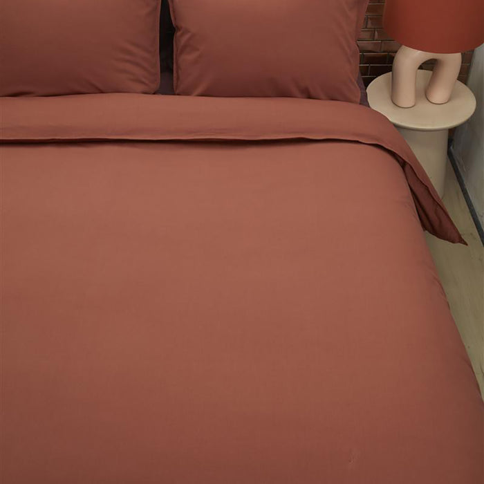 vtwonen Earth Dekbedovertrek 200 x 200/220 cm - Terracotta