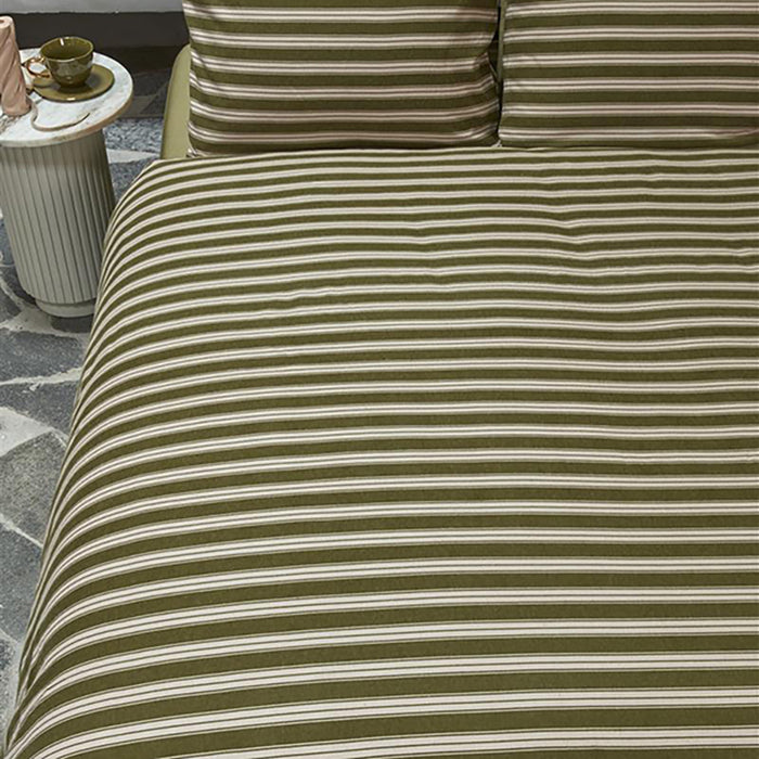 vtwonen Pyjamas Dekbedovertrek 240 x 200/220 cm - Groen