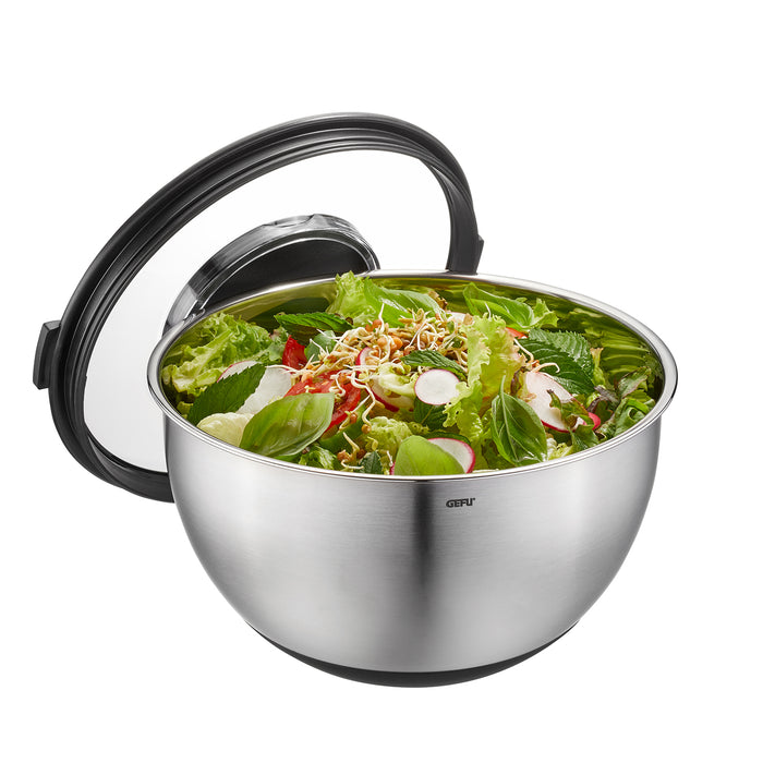 GEFU Muovo Kommen met spatdeksel - set van 2