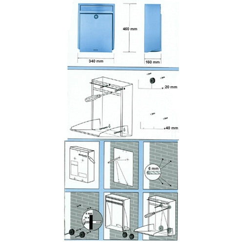 Decayeux D100 Brievenbus