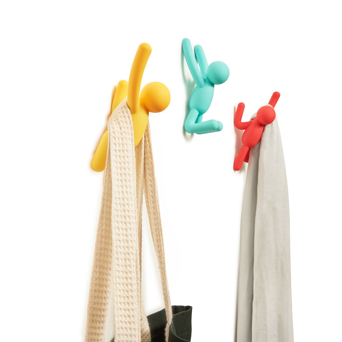 Umbra Buddy Kapstokhaken - Set van 3 - Multicolor