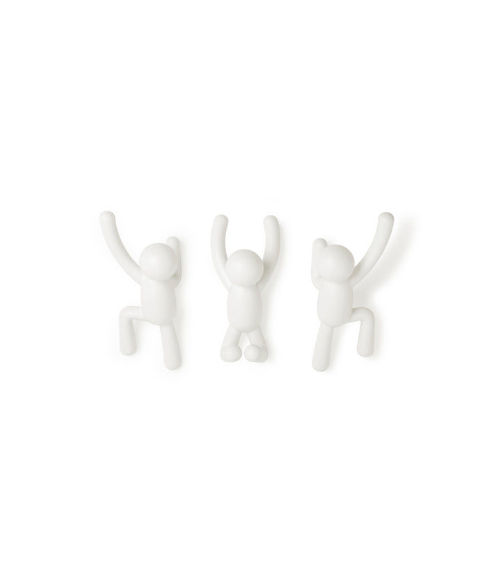 Umbra Buddy Kapstokhaken - Set van 3 - Wit