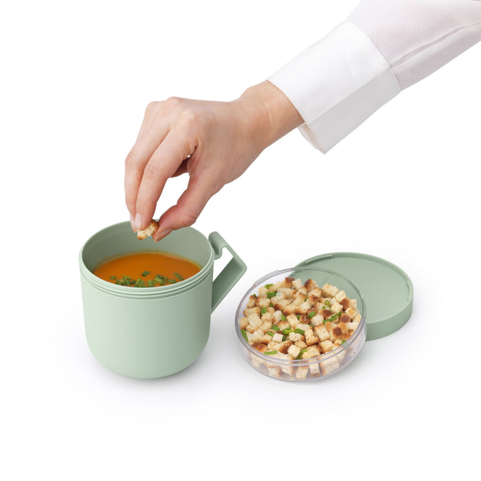 Brabantia Make & Take Soepbeker to Go 0,6 L - Magnetron - Jade Green