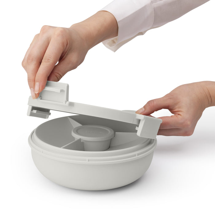 Brabantia Make & Take Salade Lunchbox 1,3 L - Kunststof - Light Grey