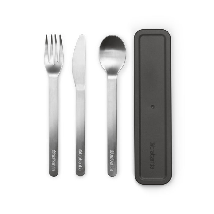 Brabantia Make & Take Bestekset 3-delig - to Go - Dark Grey