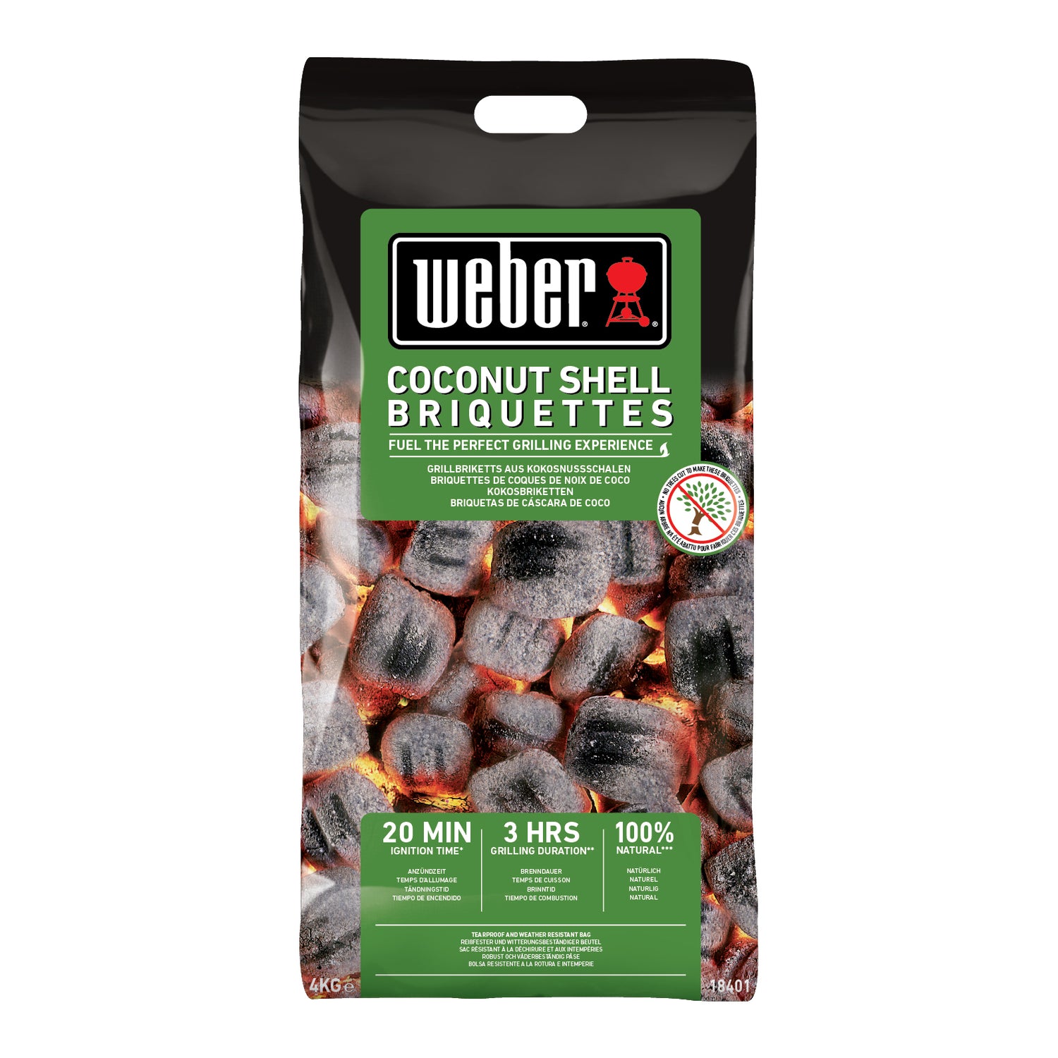 Weber Kokosnoot Briketten - 4 kg