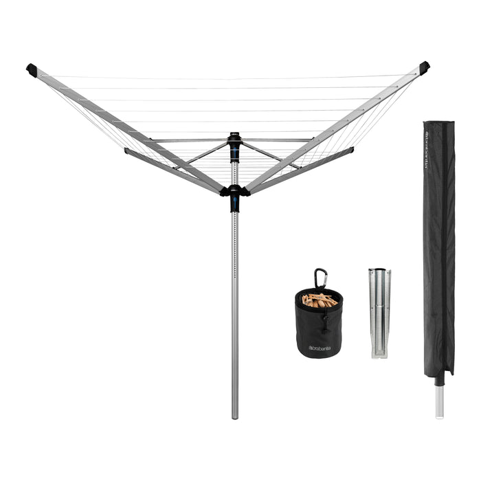 Brabantia Lift-O-Matic Advance Droogmolen 50 m + Grondanker