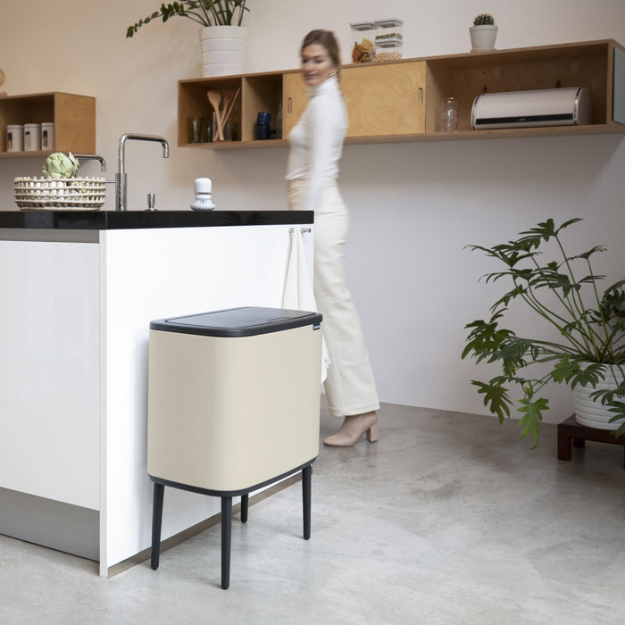 Brabantia Bo Touch Bin Afvalemmer 11 + 23 L - Soft Beige