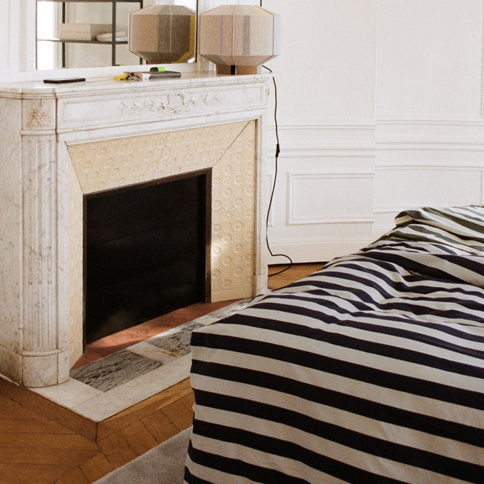 HAY Été Dekbedovertrek 200 x 220 - Midnight Blue / Light Grey