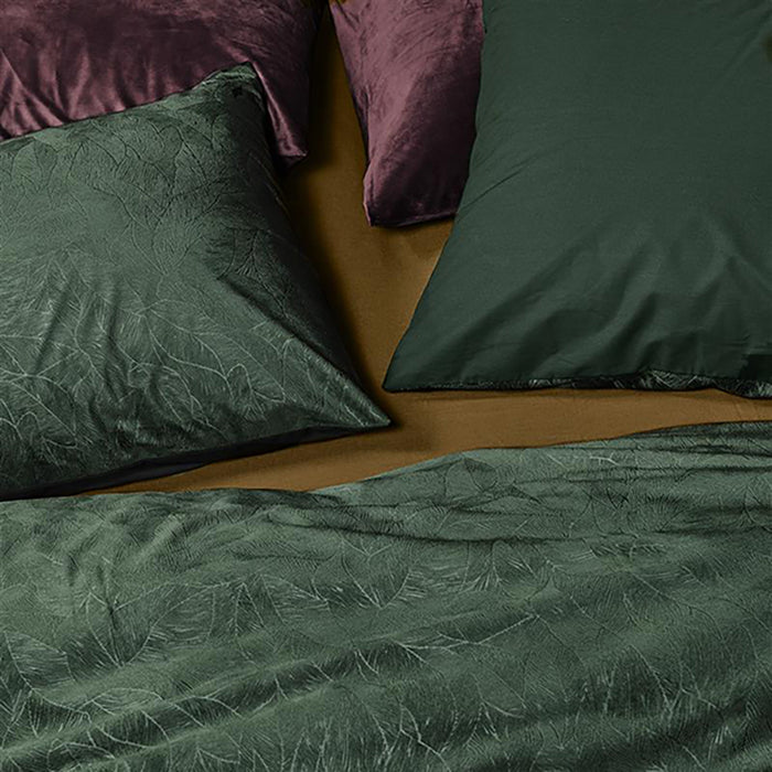 At Home by Beddinghouse Plants Dekbedovertrek 140 x 200/220 cm - Groen