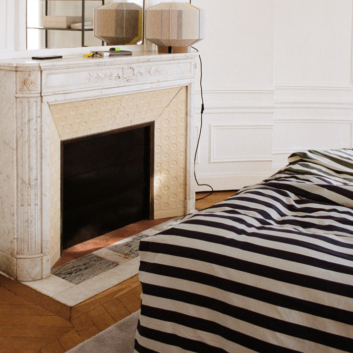 HAY Été Dekbedovertrek 240 x 220 - Midnight Blue / Light Grey