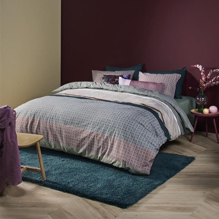 Beddinghouse Birger Dekbedovertrek 200 x 200/220 cm - Olijfgroen