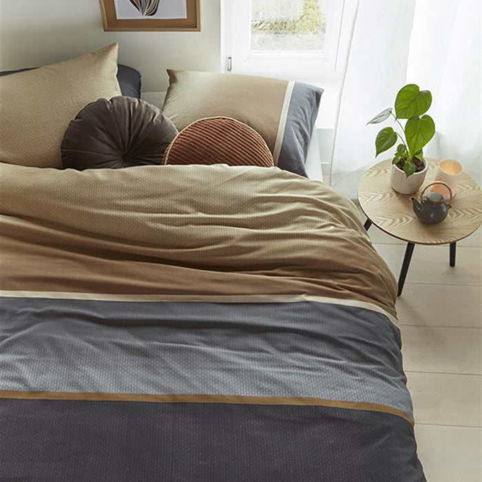 Beddinghouse Kian Dekbedovertrek 200 x 200/220 cm - Grijs