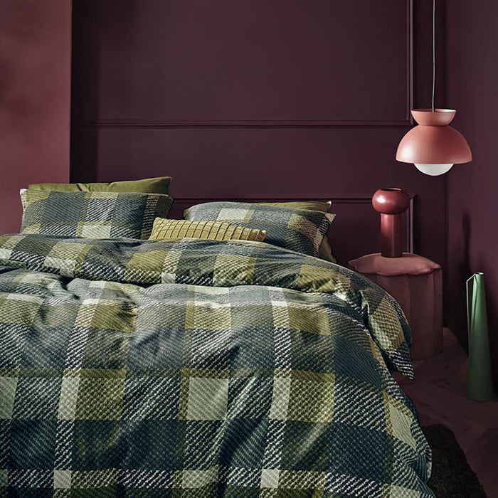 Beddinghouse Marnix Dekbedovertrek 140 x 200/220 cm - Groen