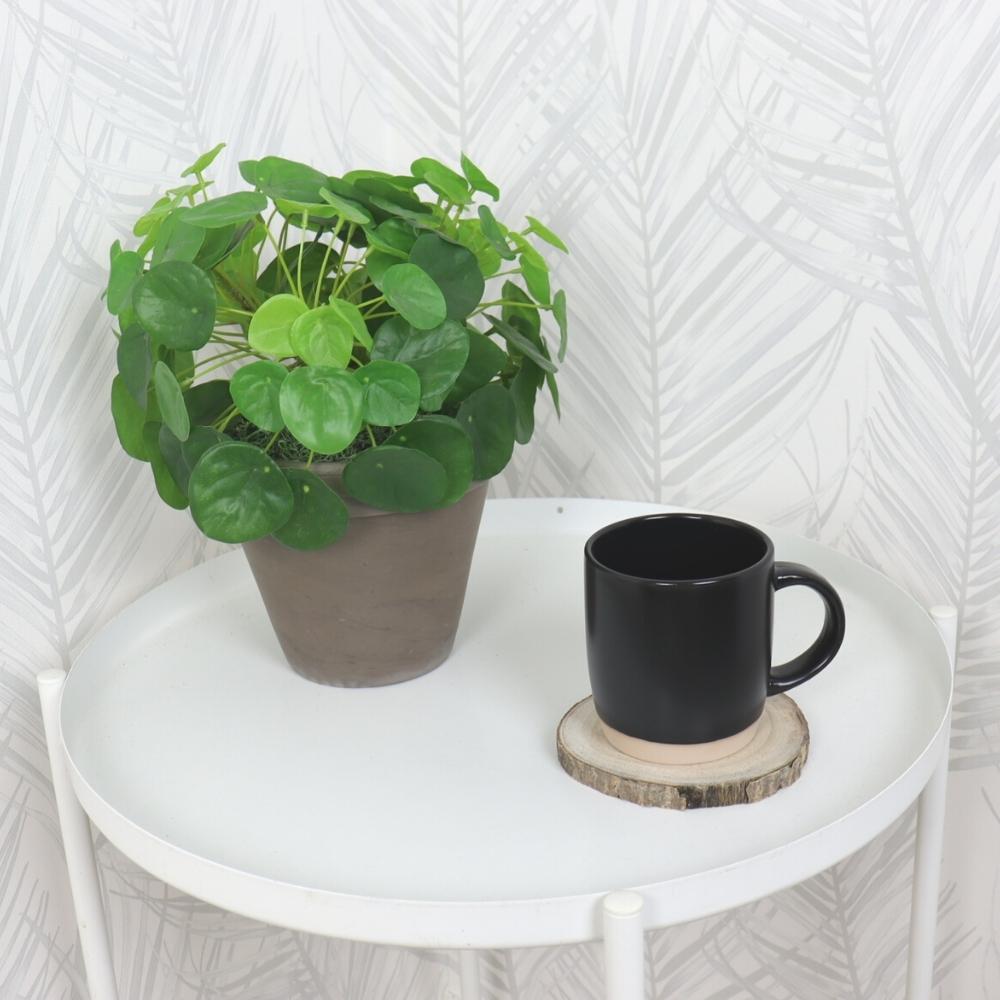 OTIX Koffiekopjes Theemokken Koffietassen Set van 6 Zwart 310 ml Aa...