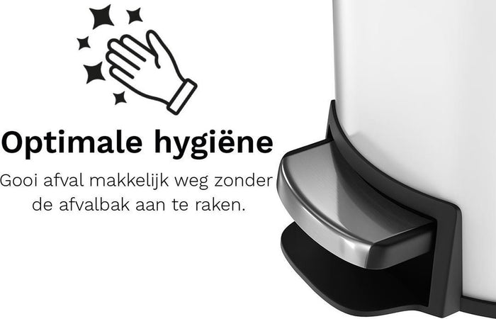 StangVollby Docksta pedaalemmer - 12 liter - Wit