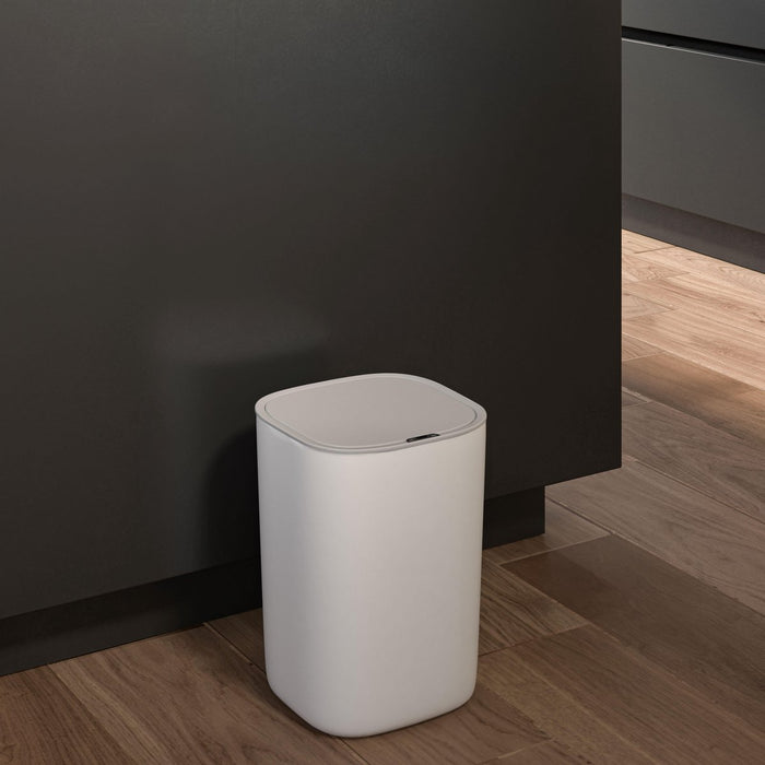 StangVollby Bredbyn prullenbak met sensor - 9L - Wit