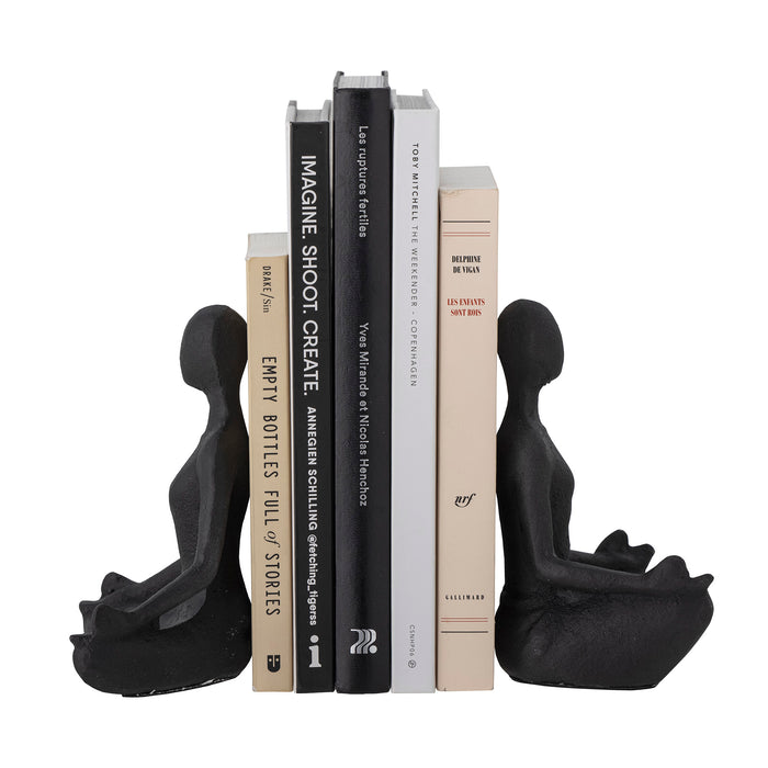 Bloomingville Talya Boekensteun - Zwart