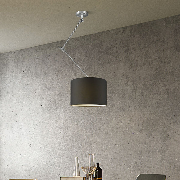 Home Sweet Home verlichtingspendel Shift 35|35|80cm - Geborsteld staal