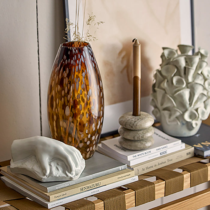 Bloomingville Madisson Kandelaar - Bruin Marmer