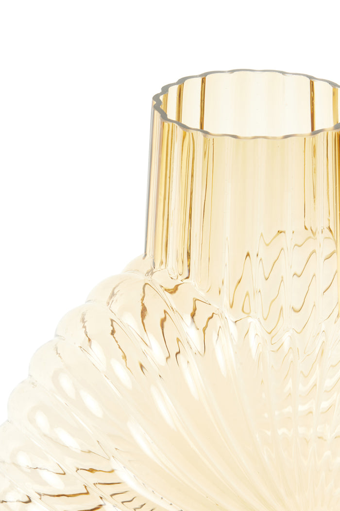 Light & Living Light&Living Vaas 27x13x40 cm MIA glas perzik