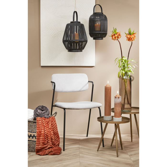 Mica Decorations Sitia Glazen Fles - H45 x Ø17 cm - Taupe