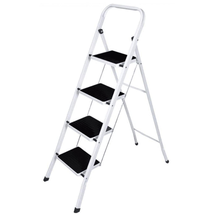 Benson Huishoudtrap 4 treden - Anti slip - 47 x 90 x 117 cm - Wit