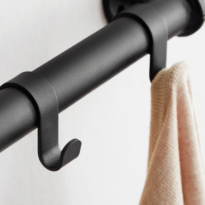 ACAZA Wandkapstok Zwart