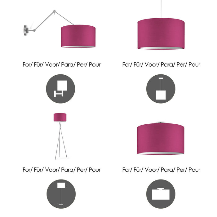 Home Sweet Home Lampenkap Bling roze - B:45xD:45xH:23cm