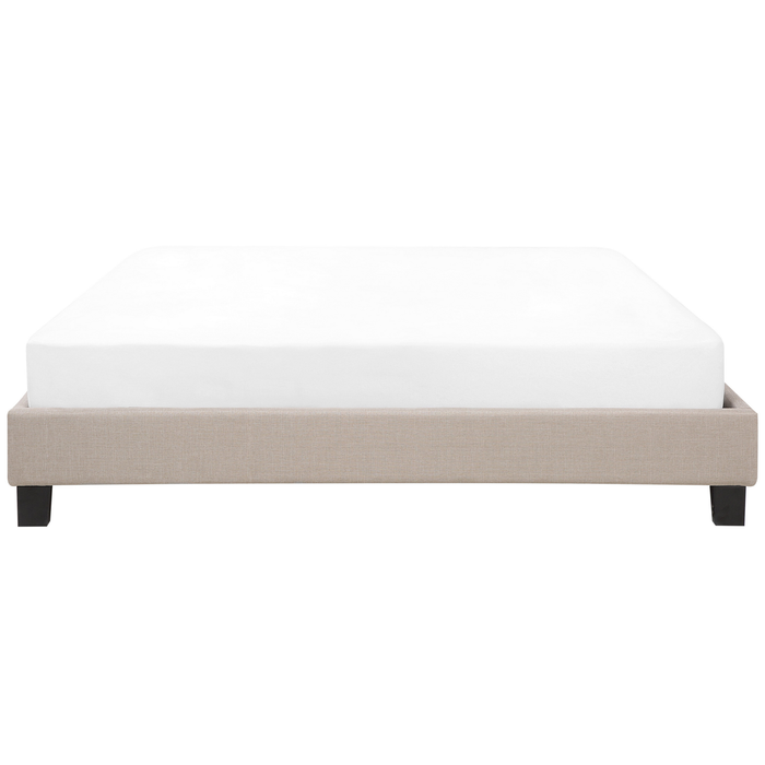 Beliani-ROANNE-Tweepersoonsbed-Donkerhout-180 x 200 cm-Polyester