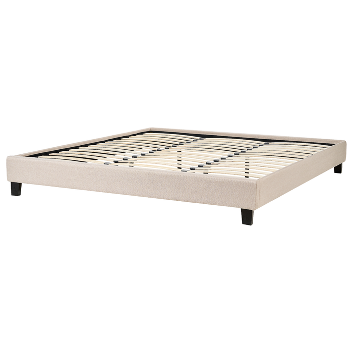 Beliani-ROANNE-Tweepersoonsbed-Donkerhout-180 x 200 cm-Polyester