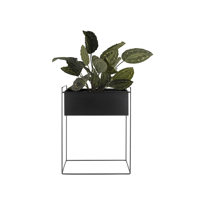 present time - Plant pot set Essence straight iron black