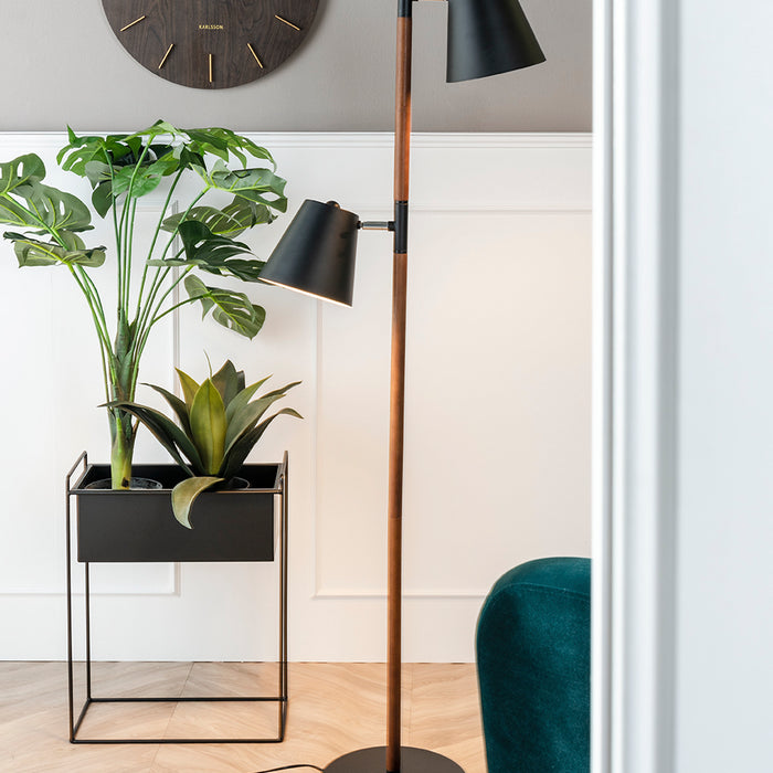 present time - Plant pot set Essence straight iron black