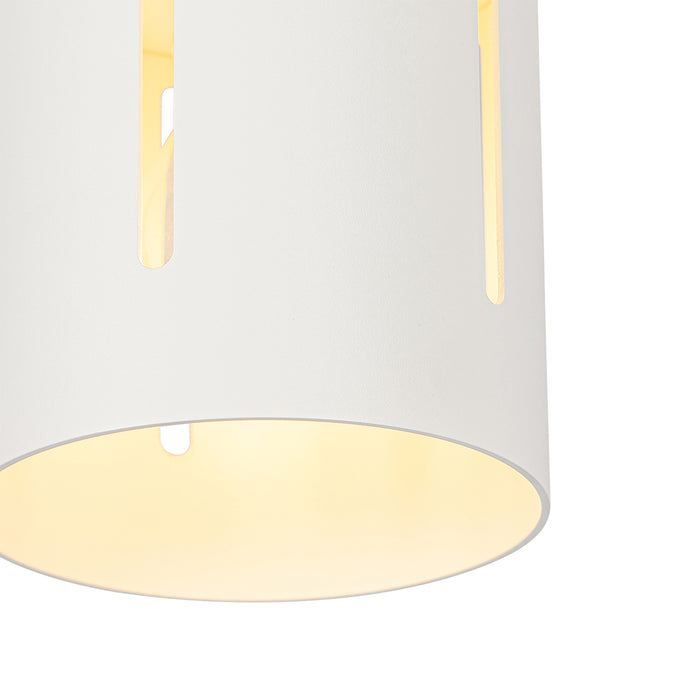 QAZQA Design plafondlamp wit met lichteffect - Yana