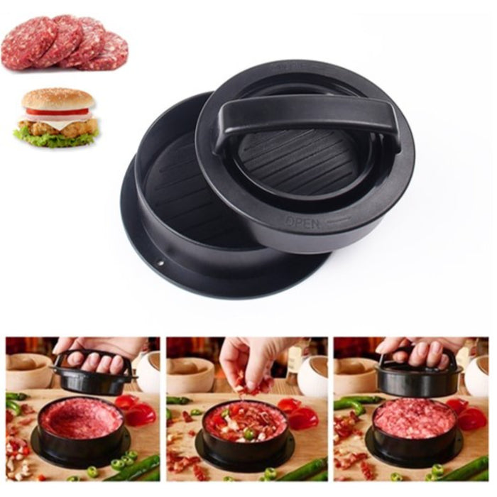 Hamilton bay 3 in 1 hamburgerpers set met waxblaadjes