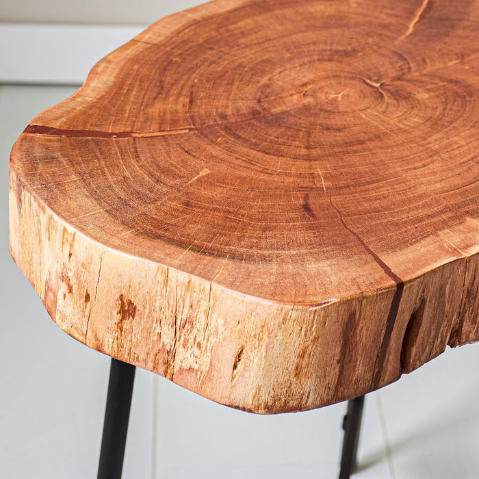 Dimehouse Industriële salontafel boomstam look Chelsey