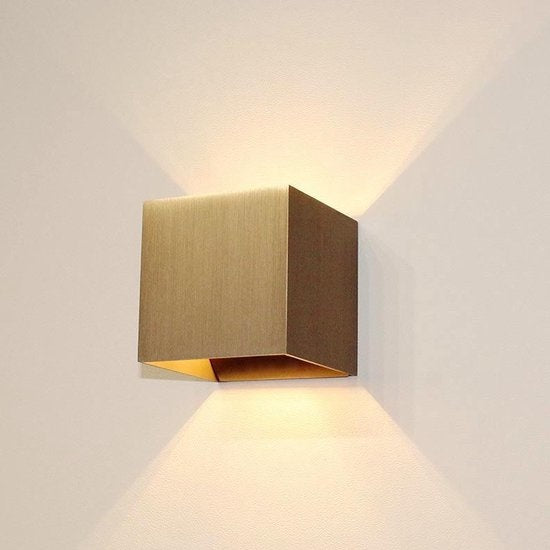 Artdelight Wandlamp Gymm Mat Brons 10x10cm Excl. G9