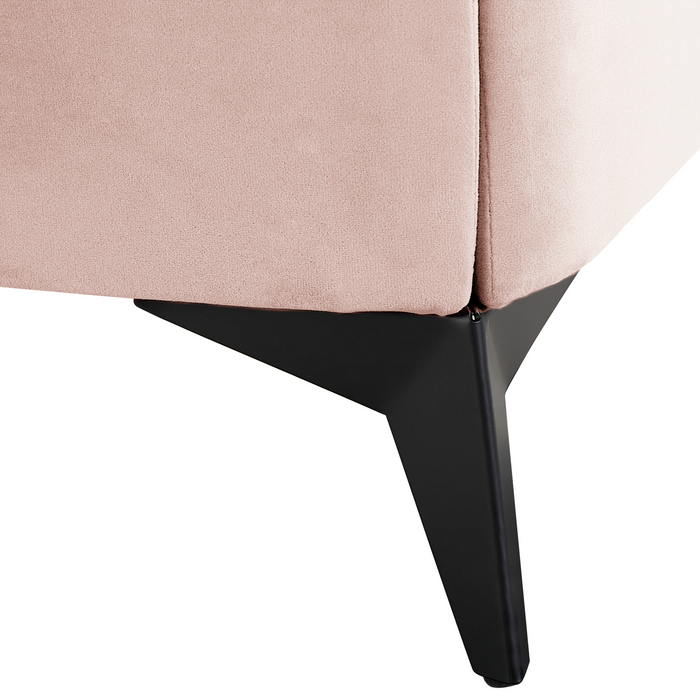 Beliani-MELLE -Tweepersoonsbed-Pastelroze-180 x 200 cm-Fluweel