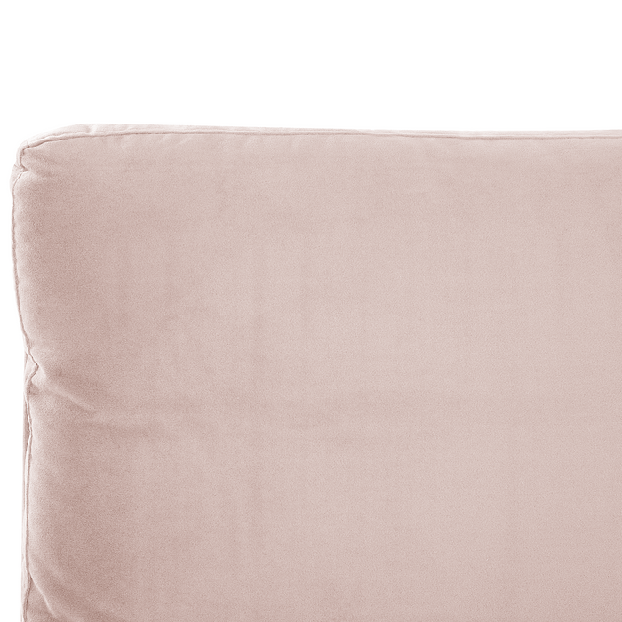 Beliani-MELLE -Tweepersoonsbed-Pastelroze-180 x 200 cm-Fluweel