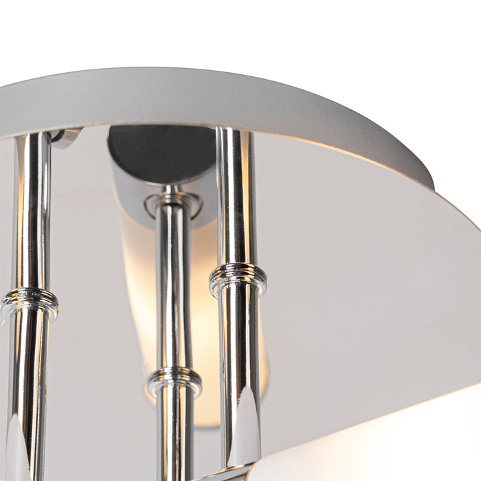 QAZQA Moderne badkamer plafondlamp chroom 3-lichts IP44 - Bath