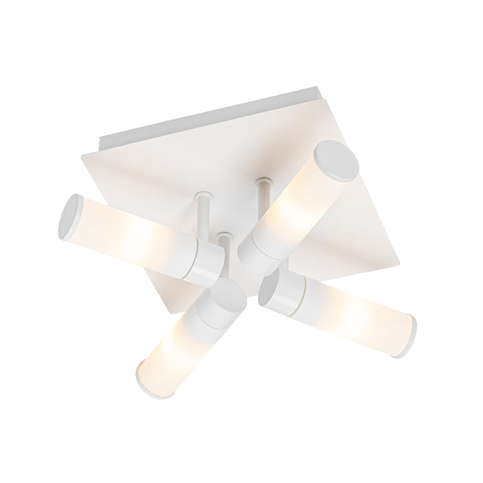 QAZQA Moderne badkamer plafondlamp wit 4-lichts IP44 - Bath