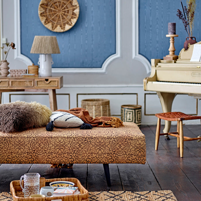 Bloomingville Ganja Plaid - Bruin Recycled Katoen