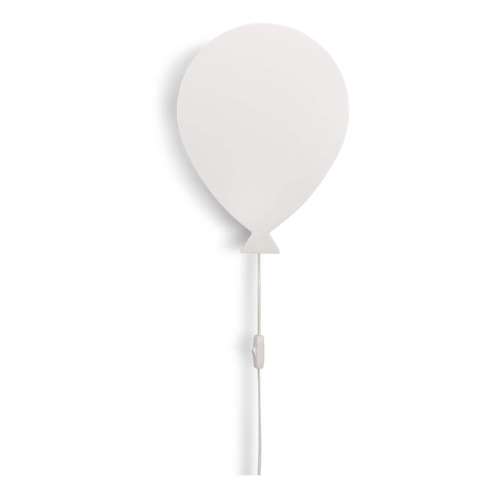 Houten wandlamp kinderkamer | Ballon - wit