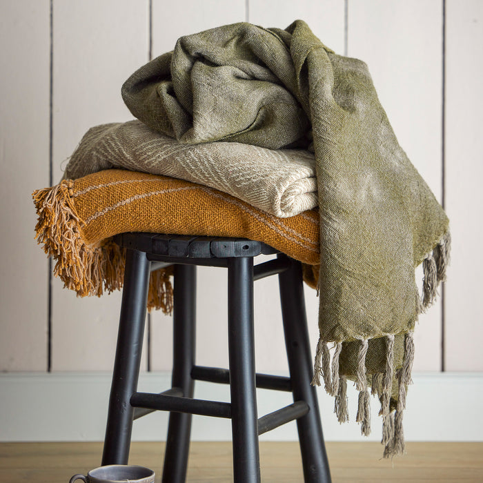 Bloomingville Ginger Plaid - Groen Wol