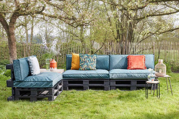 In The Mood Collection Royal Palletkussens - L120 cm - Donkergroen