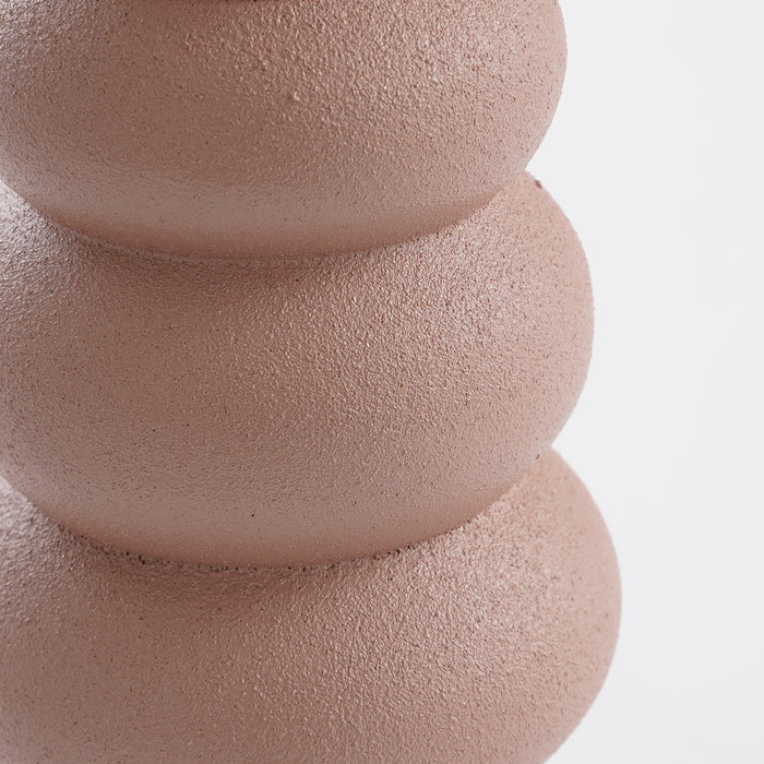 Mica Decorations Rollo Kandelaar - H18,5 x Ø6 cm - Roze